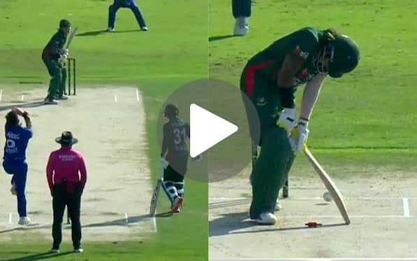 [Watch] Omarzai Strikes Early As Soumya Sarkar Crumbles Against Afghanistan In Sharjah